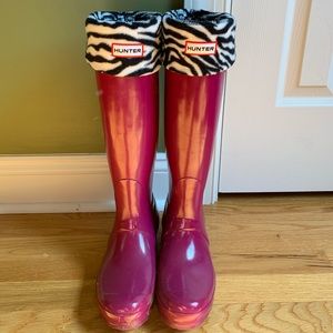Pink Hunter Boots
